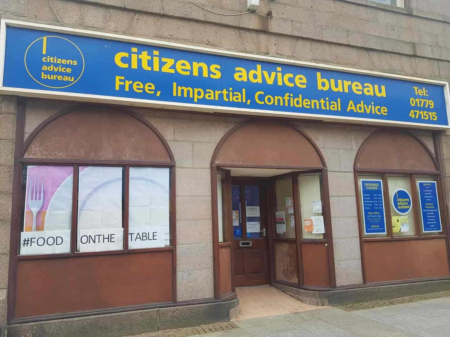 citizens advice bureau peterhead