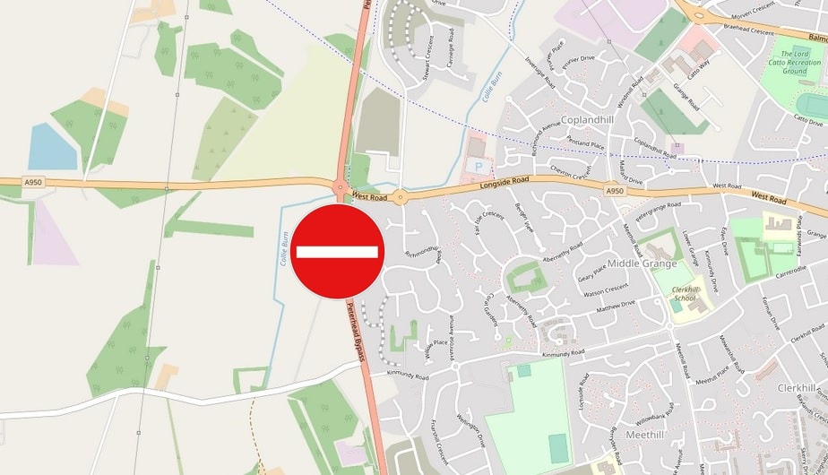 Peterhead road closure