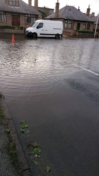 Peterhead incident - Burst water main