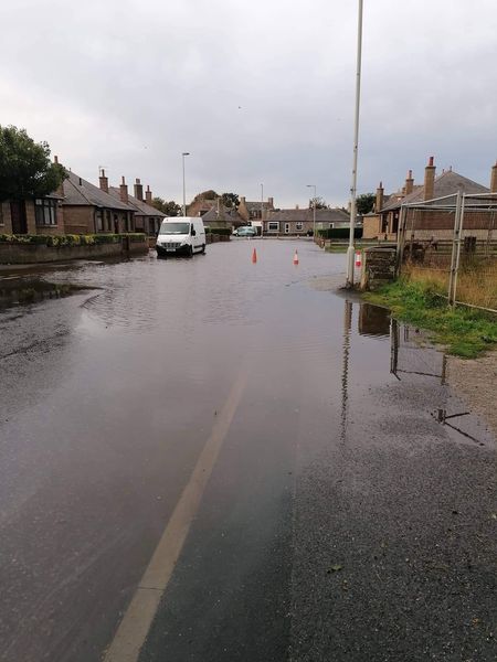 Peterhead incident - Burst water main