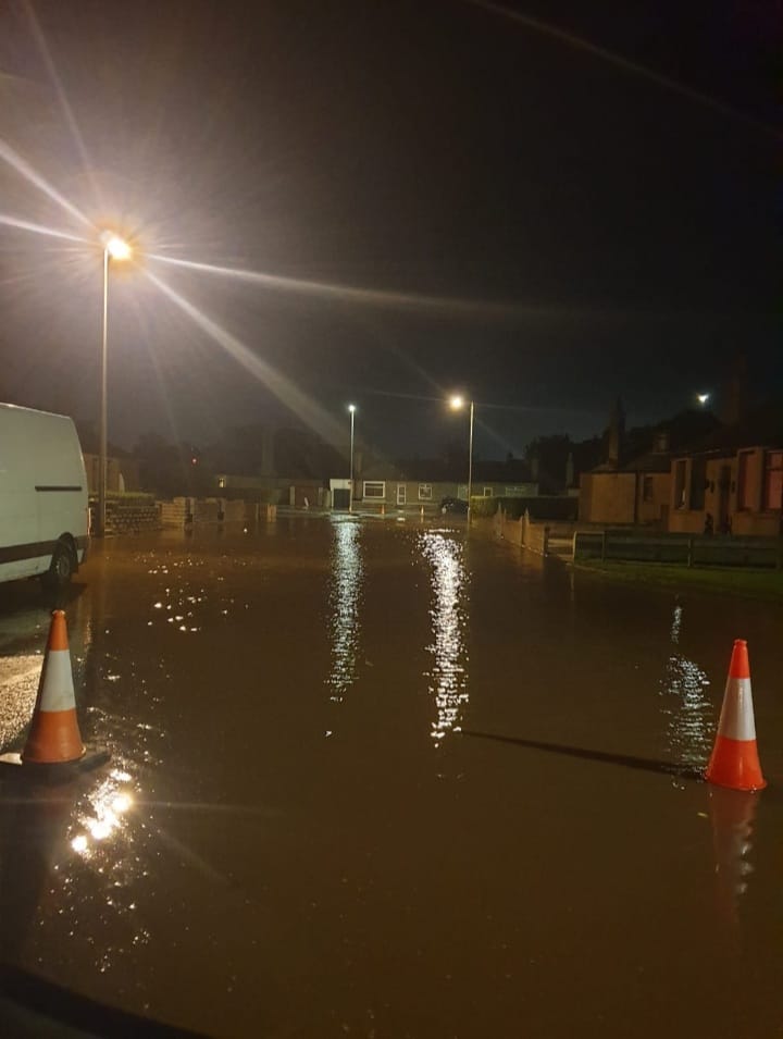 Peterhead incident - Burst water main 1