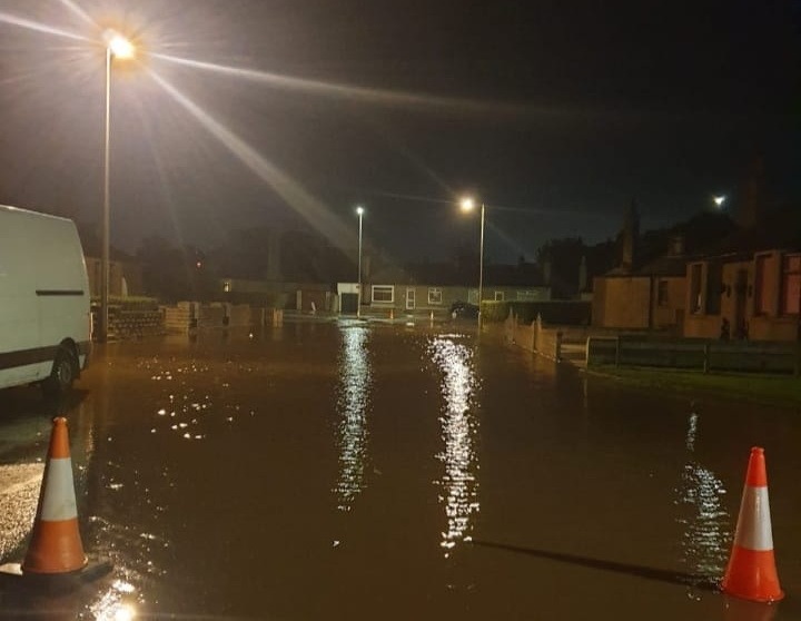 Peterhead incident - Burst water main