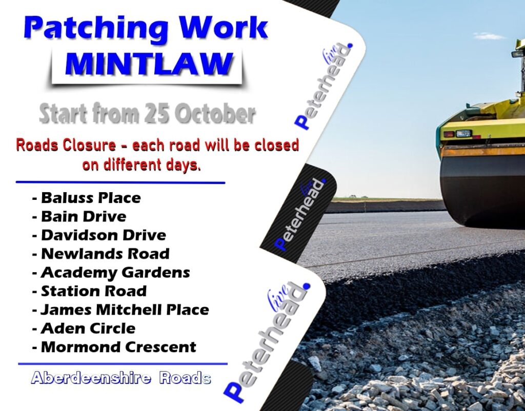 Mintlaw patching works