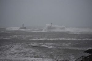 Peterhead wild sea