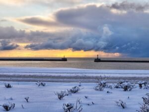 snow in Peterhead