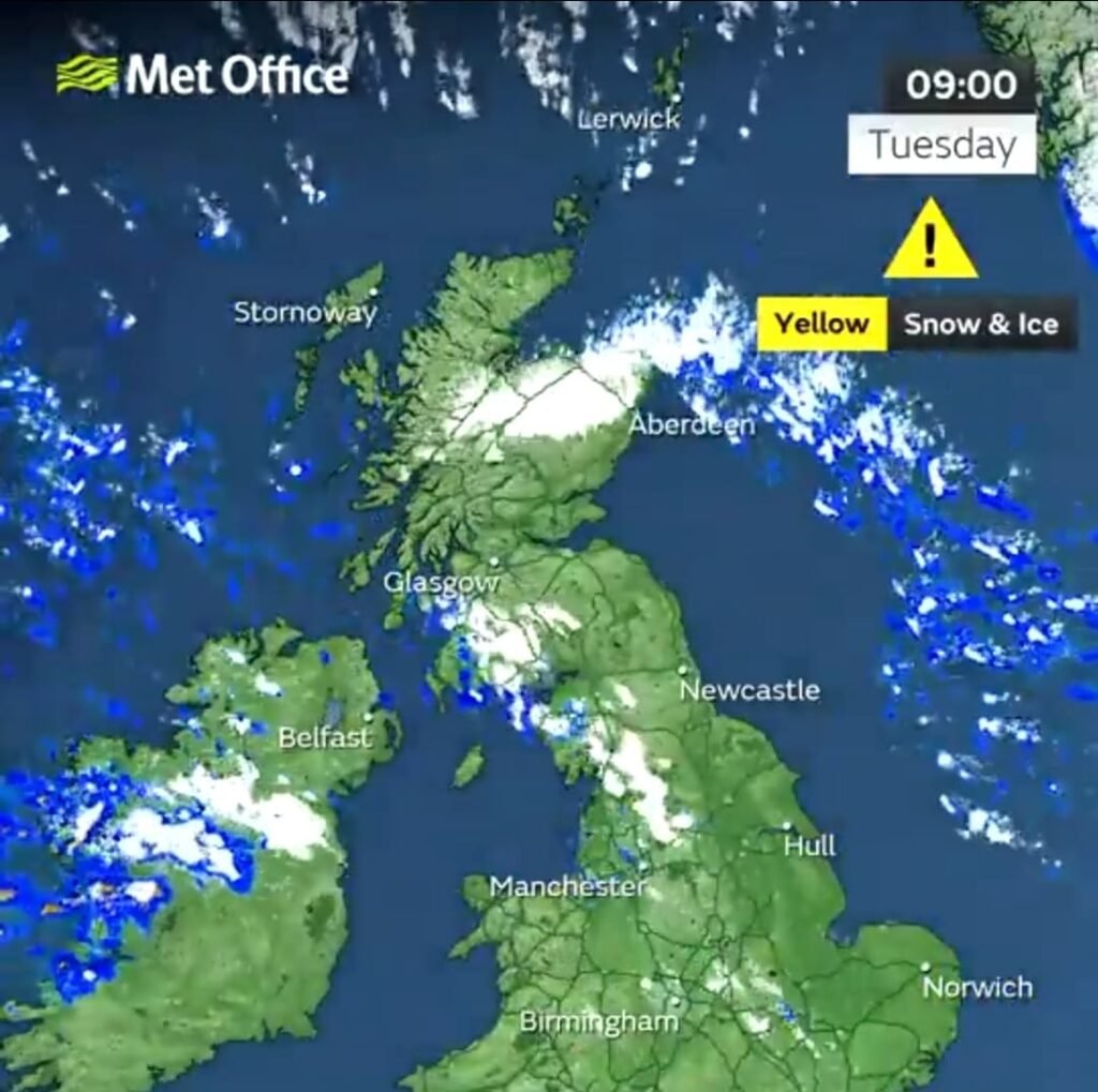 Weather Warning Snow and Ice 13-14.03