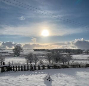 snow in Peterhead