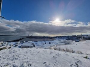 snow in Peterhead