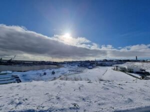 snow in Peterhead