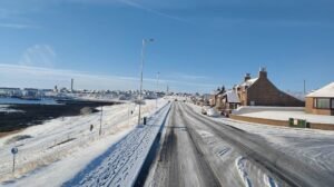 snow in Peterhead