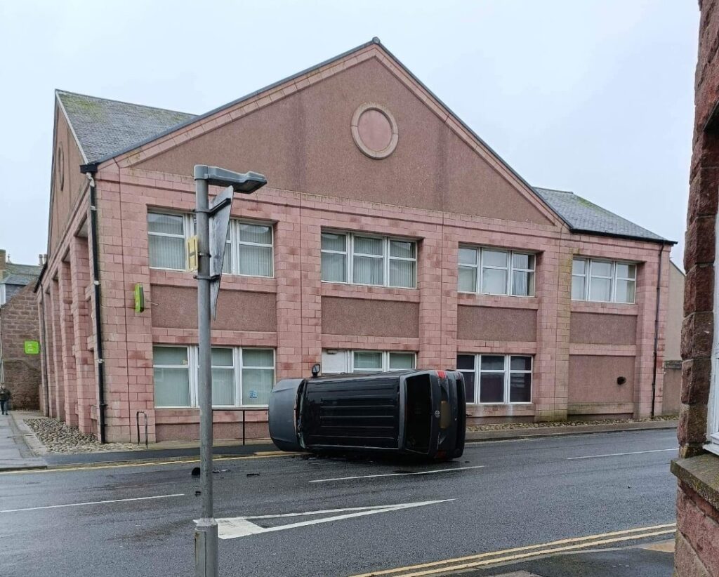 Collision this morning in Peterhead 3 min