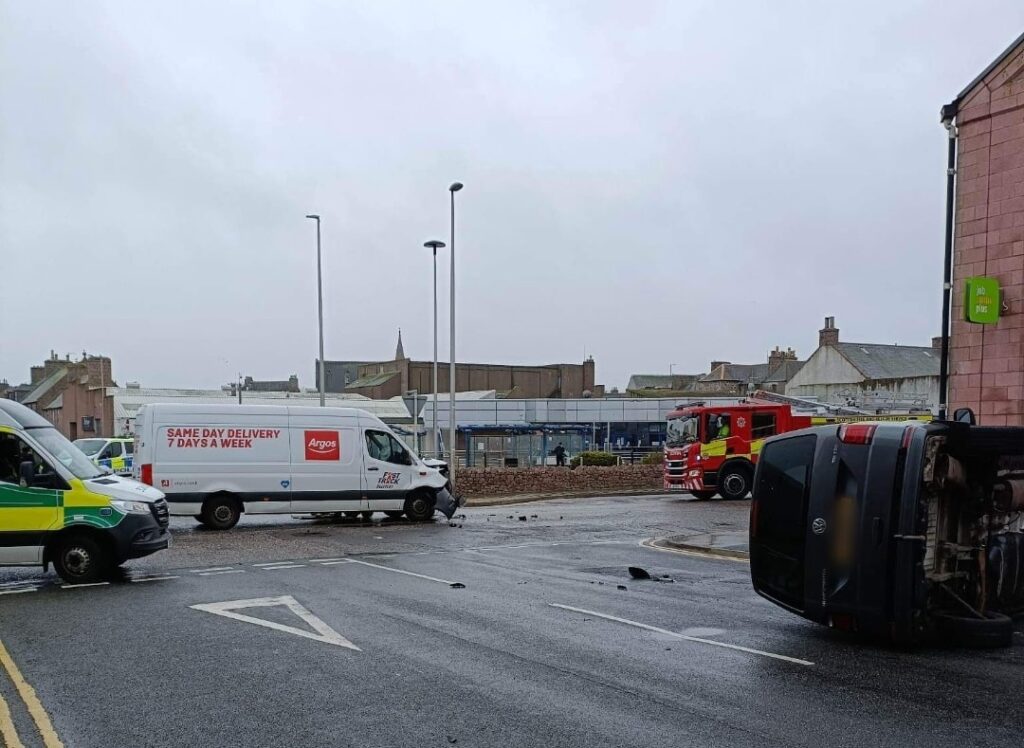 Collision this morning in Peterhead