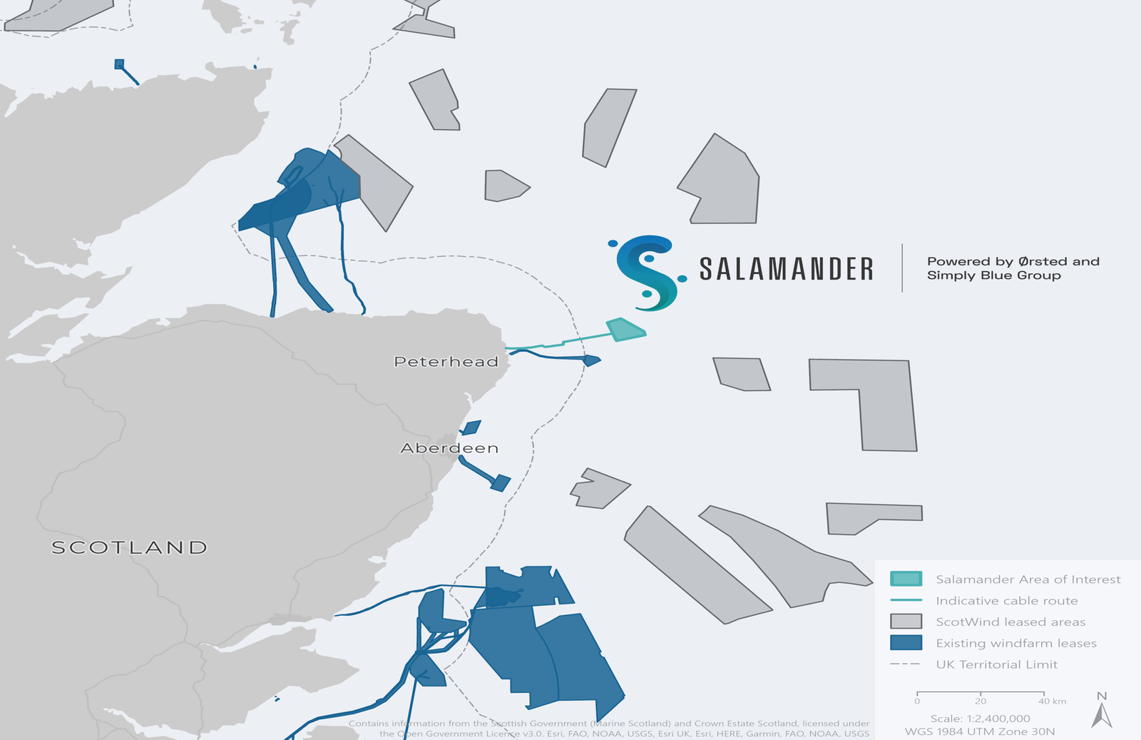 Salamander floating offshore windfarm events