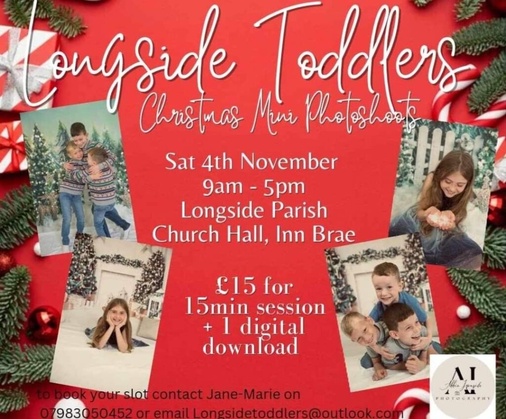 Longside toddlers Christmas photoshoots