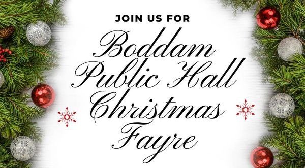 New Christmas Fair at Boddam Public Hall 23.11