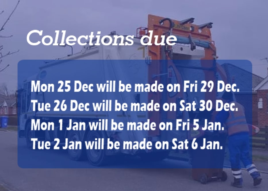 Festive recycling and refuse collections 2023