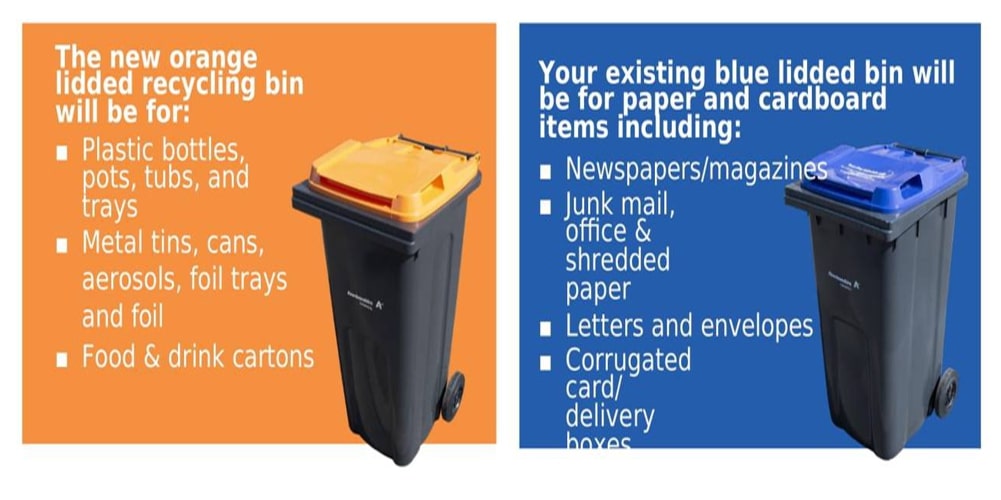 Orange bin