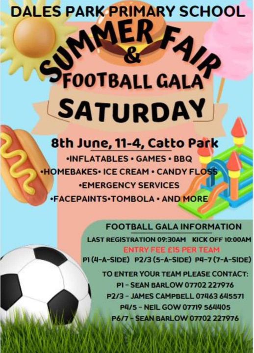 Dales Park Summer Fair Football Gala