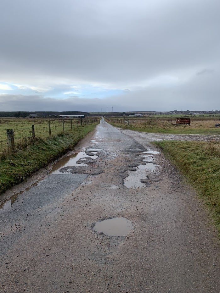 Repair works Scotstown Beach Car Park 9 min