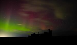 Aurora over Slains Castle 2024