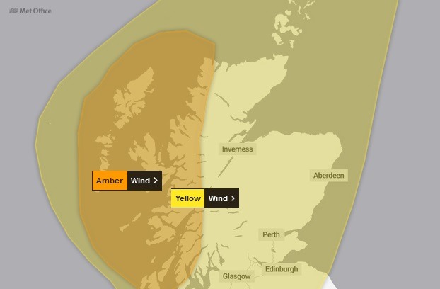 Weather Warning issued for Strong winds