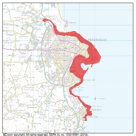 Flood Warning Issued for Peterhead to Boddam