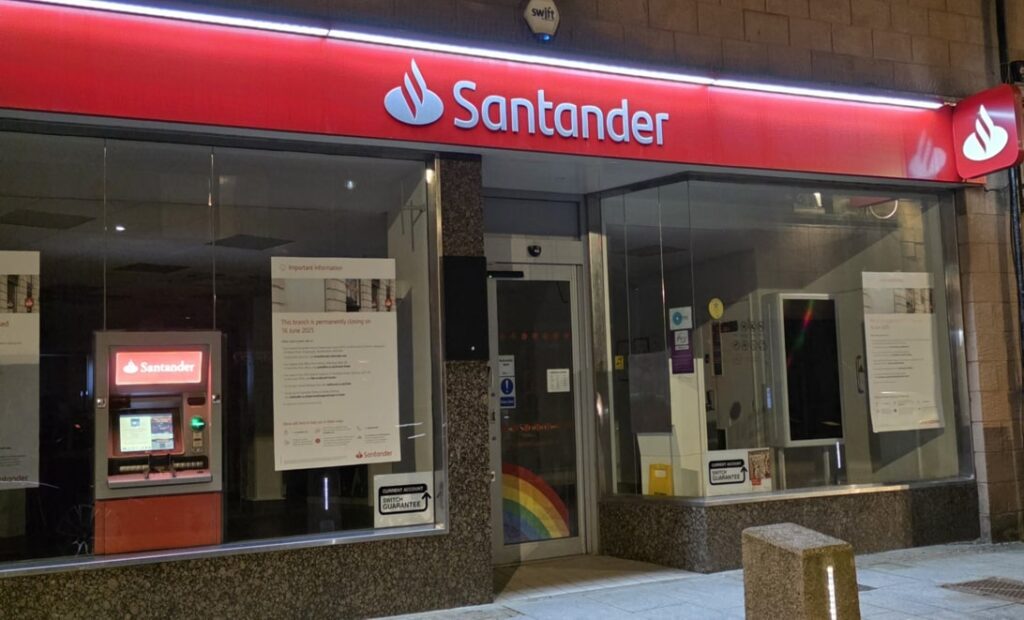 Santander branch is closing