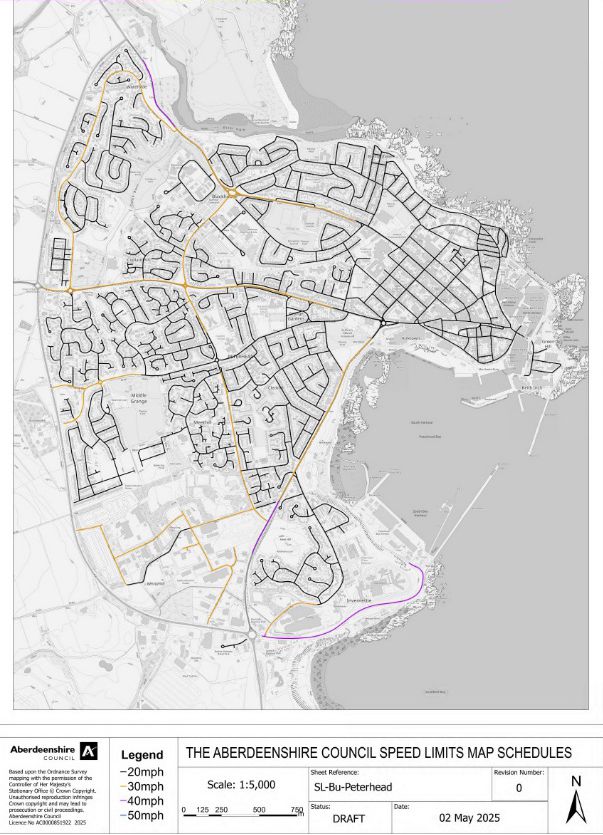 Aberdeenshire 20mph Speed Limits 2 20mph speed limits Peterhead