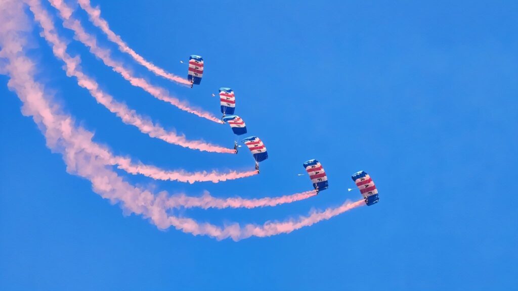 Famous RAF Falcons Parachute Display at Peterhead 2025 1 RAF Falcons