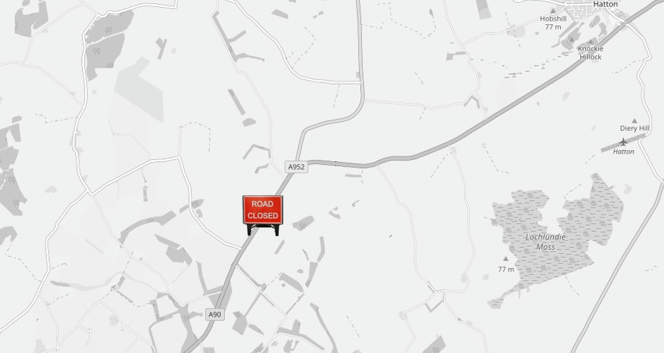 A90 near Toll of Birness Overnight Closure