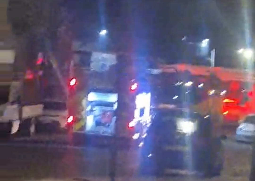 Fire crews rush to major blaze at Peterhead Harbour.