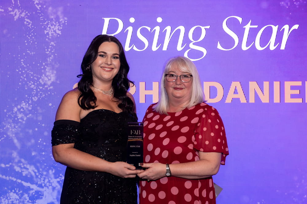 Sophie Daniel has won the prestigious Rising Star award 2 Sophie Daniel winning Rising Star award at FAB Awards1
