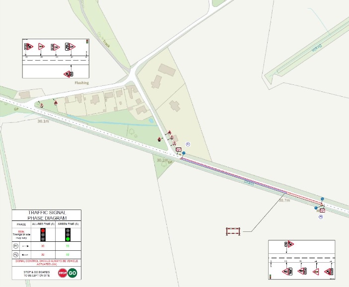 New Temporary Traffic Management on A950 2 Temporary Traffic Management on A950