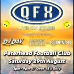 QFX playing at Peterhead FC 29.08